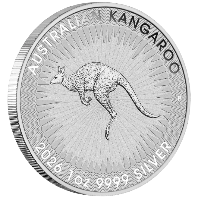 Stříbrná mince 1 AUD Australian Kangaroo (Klokan rudý) 1 Oz 2026