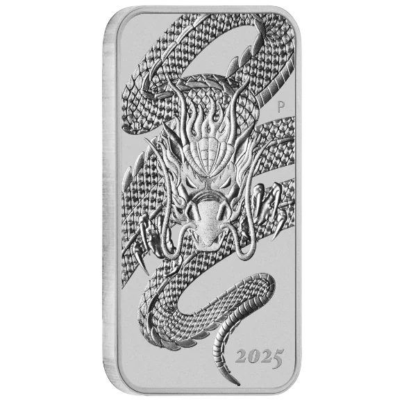 Stříbrná mince 1 Oz Dragon 2025 Rectangular (Obdélník)