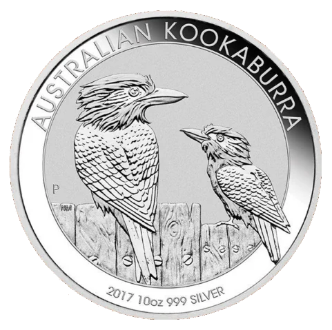 Stříbrná mince 10 Oz Australian Kookaburra (Ledňáček) 2017