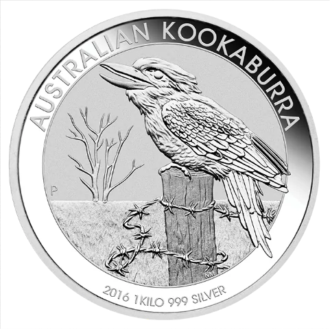 Stříbrná mince 1 kg Australian Kookaburra (Ledňáček) 2016