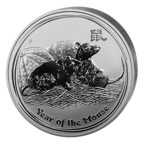 Lunární série II. - stříbrná mince 30 AUD Year of the Mouse (Rok krysy) 1 kg 2008