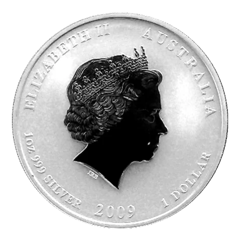 Lunární série II. - stříbrná mince 1 AUD Year of the Ox (Rok buvola) 1 Oz 2009