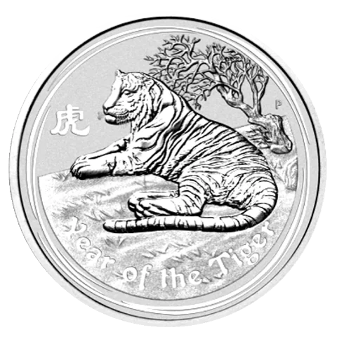 Lunární série II. - stříbrná mince 30 AUD Year of the Tiger (Rok tygra) 1 kg 2010