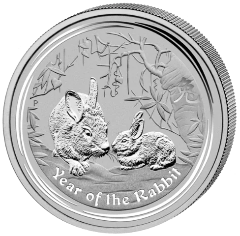 Lunární série II. - stříbrná mince 30 AUD Year of the Rabbit (Rok králíka) 1 kg 2011