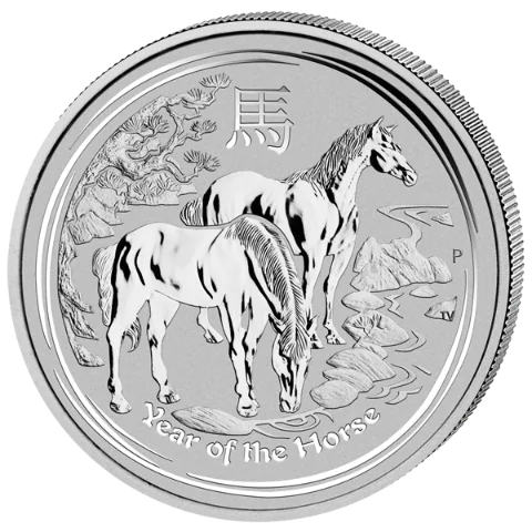 Lunární série II. - stříbrná mince 1 AUD Year of the Horse (Rok koně) 1 Oz 2014