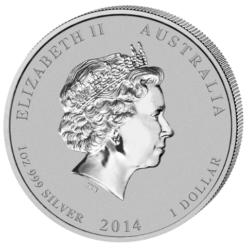 Lunární série II. - stříbrná mince 1 AUD Year of the Horse (Rok koně) 1 Oz 2014