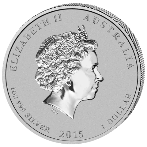 Lunární série II. - stříbrná mince 1 AUD Year of the Goat (Rok kozy) 1 Oz 2015