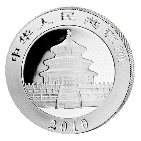 Stříbrná mince 10 Yuan China Panda 1 Oz 2010