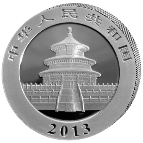 Stříbrná mince 10 Yuan China Panda 1 Oz 2013