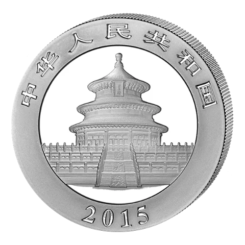 Stříbrná mince 10 Yuan China Panda 1 Oz 2015