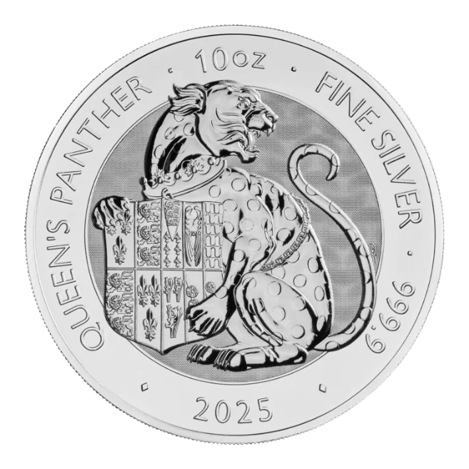 Stříbrná mince 10 Oz Tudor Queen's  Panther 2025 (Tudor Beasts)