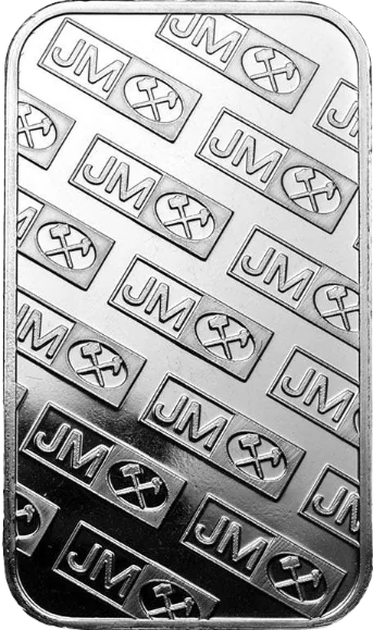 Investiční stříbro - stříbrný slitek 1 Oz Johnson Mattey
