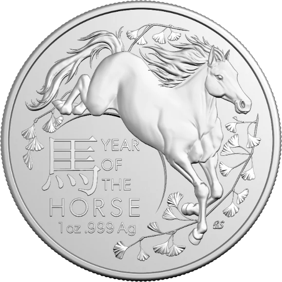 Stříbrná mince Lunární série Year of the Horse (Rok koně) 1 Oz 2026 (Lunar RAM)