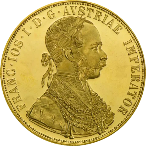 Zlatá mince 4 Dukáty Františka Josefa I. 1915 (novoražba)